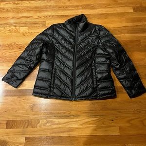 Black puffer jacket